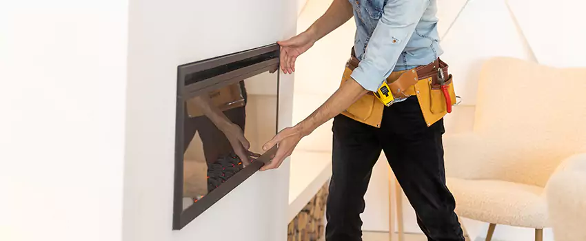Metal Fireplace Installation in Haslett, Michigan