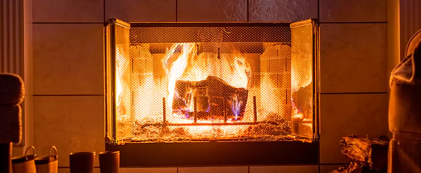 Mendota Hearth Landscape Fireplace Installation in Haslett, Michigan