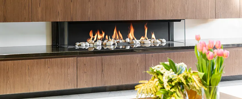 Double-height Fireplace Design Refurbishment in Haslett, Michigan