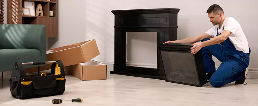 Old Rusted Metal Fireplace Repair And Replacement in Haslett, MI