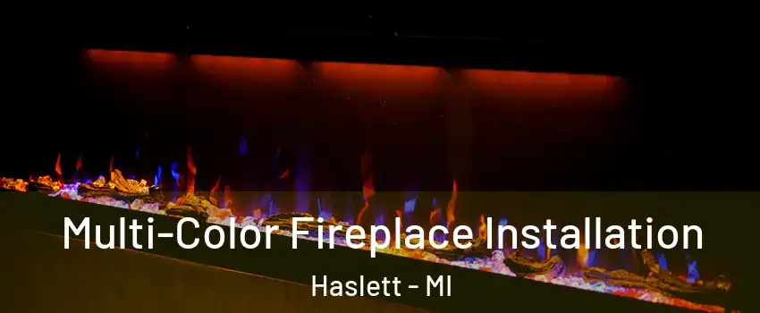  Multi-Color Fireplace Installation Haslett - MI